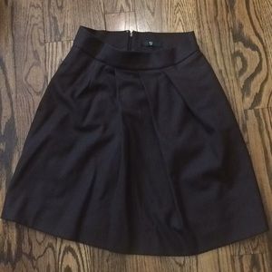 Uniqlo j+ brown wool pleated skirt